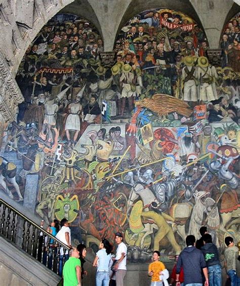 Diego Riveras Mural Depicting Mexicos History At The National Palace