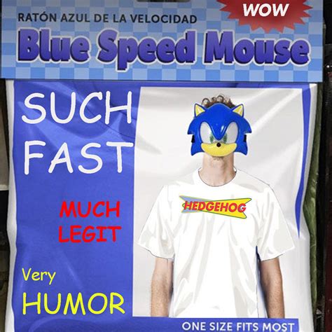 Original Blue Speed Mouse Shirt by joshthecartoonguy on DeviantArt