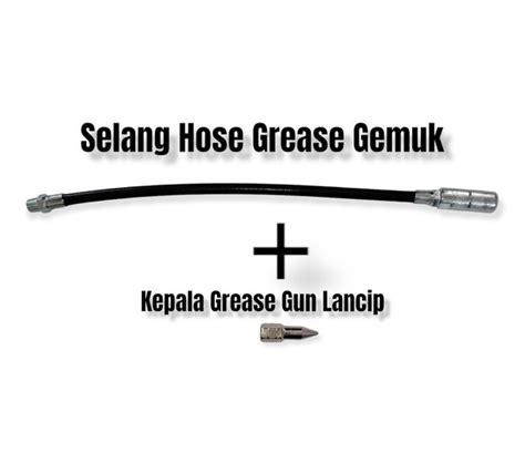 Jual Pressol Selang Pompa Gemuk Tangan Hand Grease Gun Set Kepala