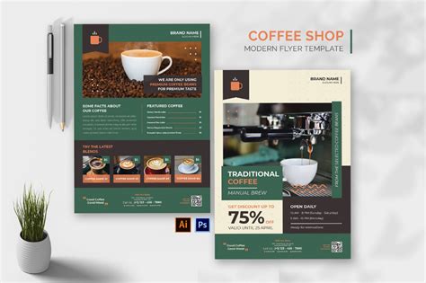 Traditional Coffee Shop Flyer | Coffee shop, Flyer, Restaurant concept