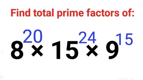 Find Total Number Of Prime Factors Important Trick For Gmat Cat Sat