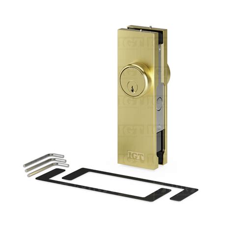 Igt Patch Side Door Lock With Key And Thumbturn Gold Brushed Igt