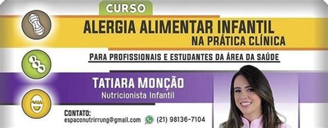 Curso De Alergia Alimentar Infantil Na Pr Tica Cl Nica Rio De Janeiro