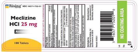 Meclizine Hydrochloride Tablets