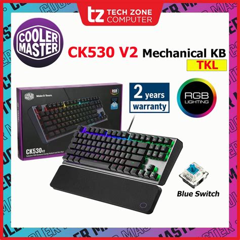 Cooler Master CK530 V2 RGB TKL Mechanical Gaming Keyboard Blue