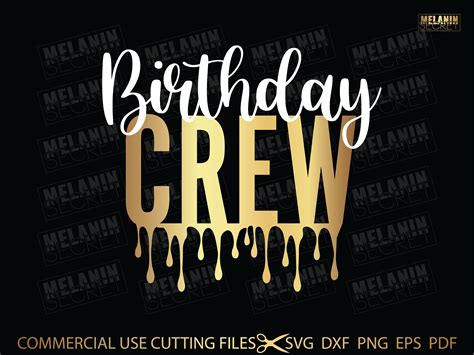 Birthday Crew Svg Birthday Svg Birthday Shirt File Happy Etsy Australia