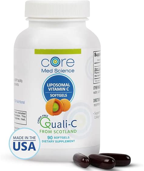 Liposomal Vitamin C Mg By Core Med Science Softgels Non Gmo