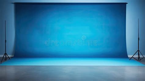 Deep Photography Backdrop Blue Stock Illustration - Illustration of ...