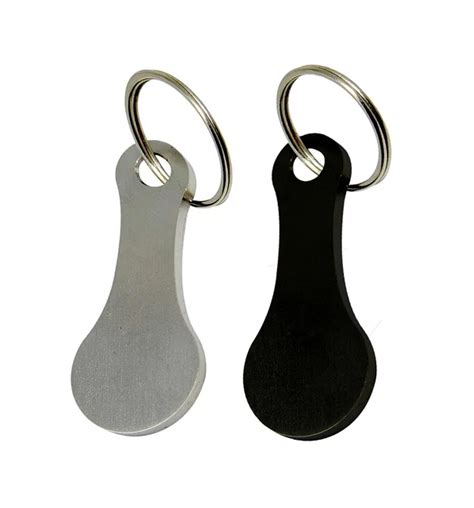 Metal Key Ring Shopping Cart Tokens Stainless Steel Keyring Keychain