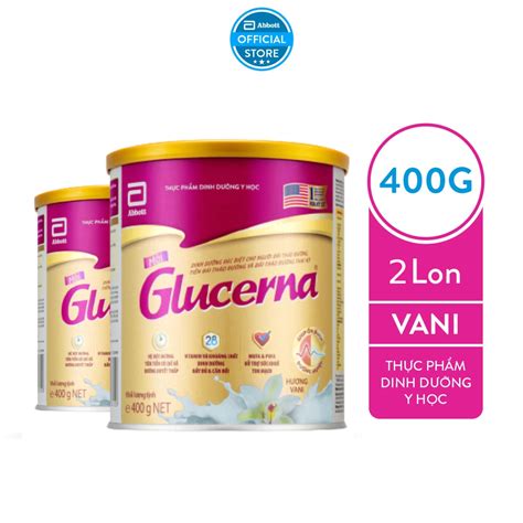 Combo 2 Sữa bột dành cho người bị tiểu đường Glucerna Abbott 400g 380g