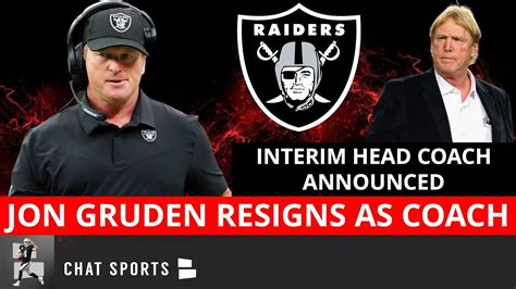 Breaking Jon Gruden Resigns As Raiders Head Coach Rich Bisaccia Is