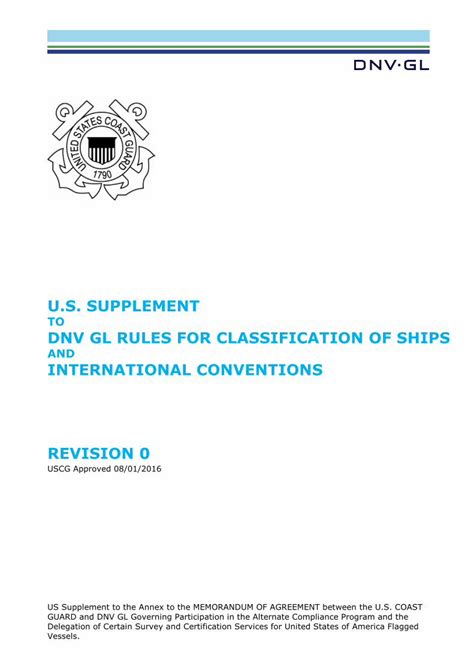 Pdf U S Supplement Dnv Gl Rules For Classification Of Ships