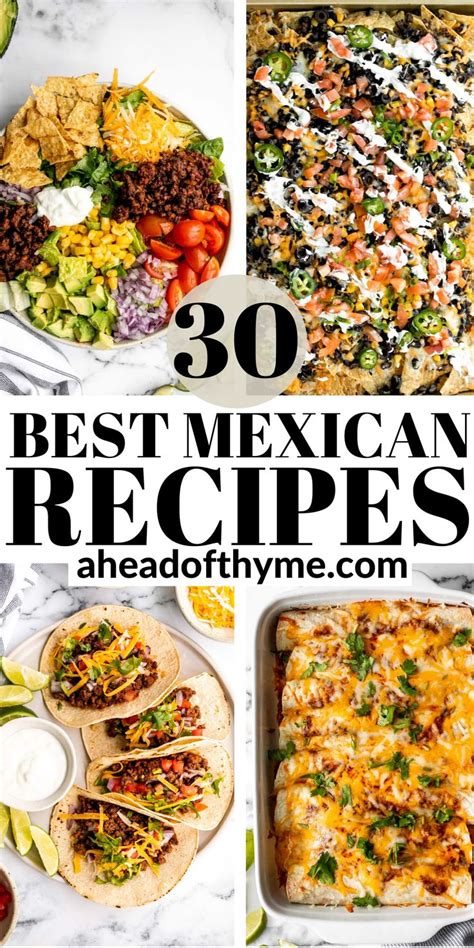 30 Mexican Recipes For Cinco De Mayo Recipe Mexican Food Recipes