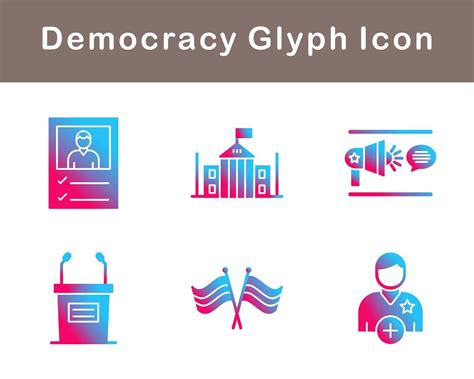 Democracy Vector Icon Set 20647281 Vector Art at Vecteezy