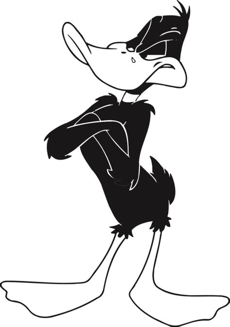 Daffy duck coloring pages to download and print for free