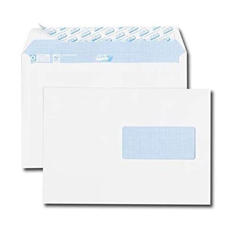 Boite De Enveloppes Fen Tre C X Mm Blanc Papeterie Colbert