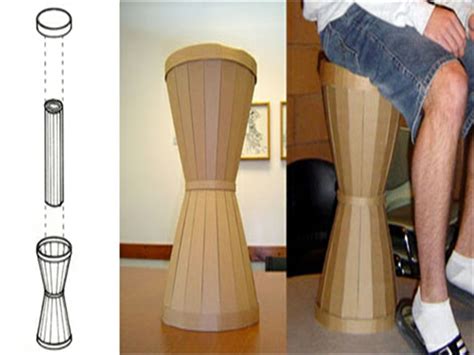 How To Make A Stool Using Recycled Cardboard Green Diary Green