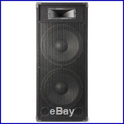 Pair Dual Active Powered Dj Speakers Disco Party System Skytec