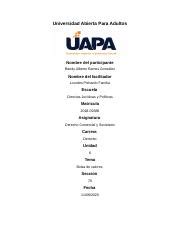 Tarea 6 Derecho Comercial Y Societario Docx Universidad Abierta Para