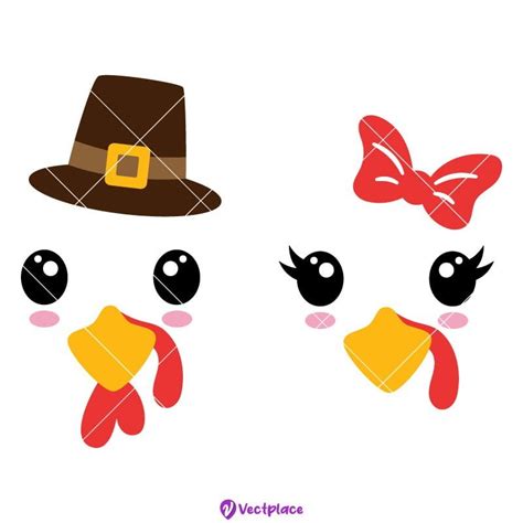 Turkey Svg Bundle Boy And Girl Svg Thanksgiving Svg Cut File Cricut