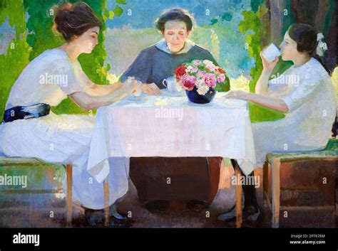 La Colazione Del Mattino Olio Su Tela Amedeo Bocchi 1919