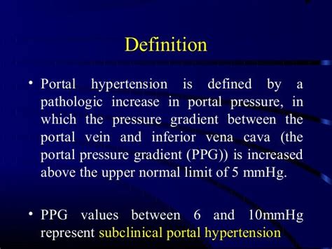 Portal Hypertension Classification And Pathophysiology