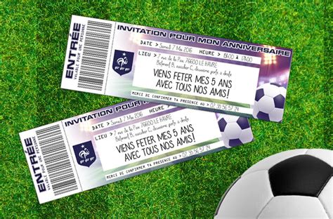 Achevée invitation anniversaire foot psg 850643 Invitation