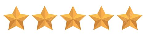 Yellow Five Stars Quality Rating Icons 5 Stars Icon Five Star Sign