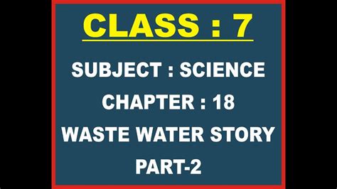 Class Wastewater Story Waste Water Story Class Notes Wastewater