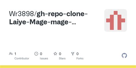 GitHub Wr3898 Gh Repo Clone Laiye Mage Mage Openapi Sdk Js