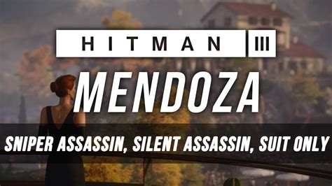 HITMAN 3 Mendoza Sniper Assassin Silent Assassin Suit Only