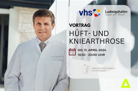 Mehr Wissen über Gesundheit Prof Thorey über Arthrose ATOS Kliniken