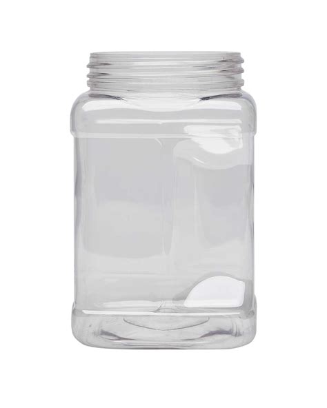 32oz 89 400 Clear PET Square Pinch Grip Jar Paramount Global