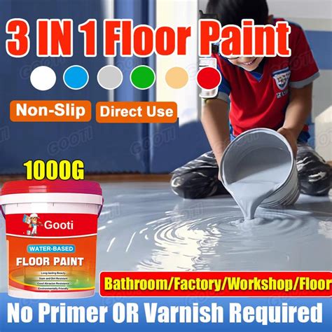 gooti epoxy floor paint cement redlight yellowgreygreenblue