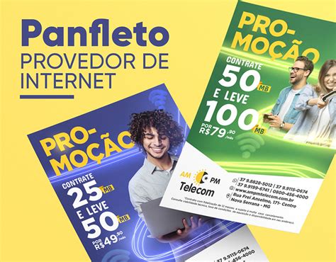 Panfleto Provedor De Internet Flyer Poster Behance