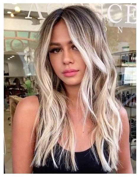 Grey Balayage Ash Blonde Hair Balayage Blonde Hair With Roots Blond