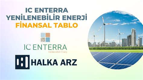 IC ENTERRA YENİLENEBİLİR ENERJİ A Ş FİNANSAL TABLO YouTube