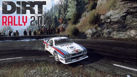 Dirt Rally Lancia Evo Approche Du Col De Turini Montee