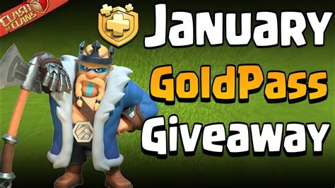 Gold Pass Giveaway Clash Of Clans January 2024 Gold Pass Giveaway