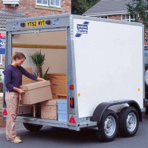 Ifor Williams Box Van Trailer BV105 Twin Axle 7ft High With Ramp Double