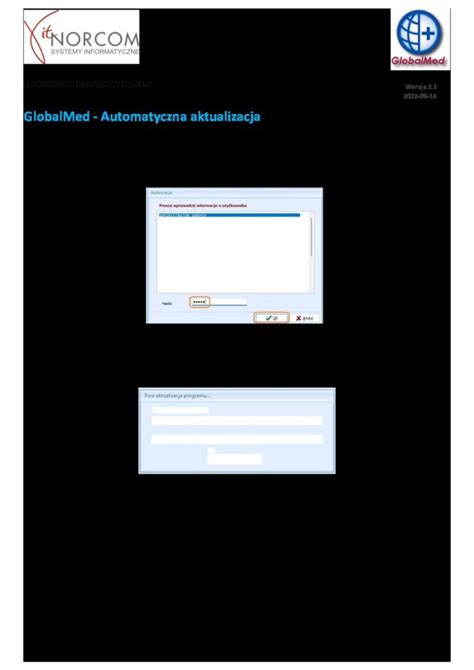 It Norcom Globalmedzpo Automatyczna Aktualizacja Globalmed