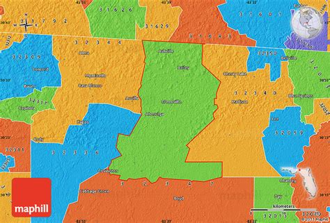 Political Map of ZIP Code 32331