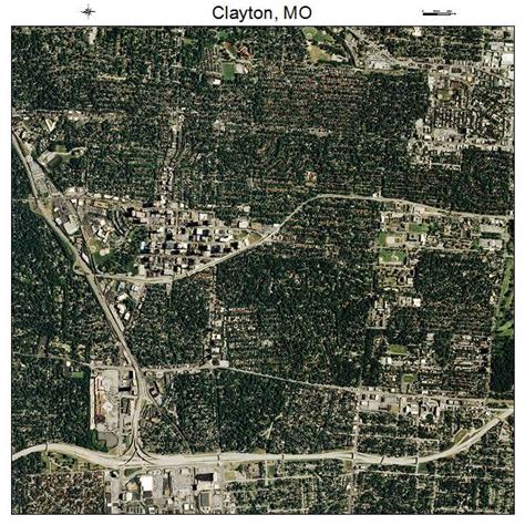 Aerial Photography Map of Clayton, MO Missouri