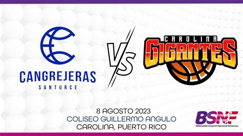 Cangrejeras De Santurce Vs Gigantes De Carolina Youtube