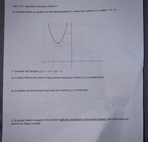 Solved 6 2 Points Write An Equation For The Following