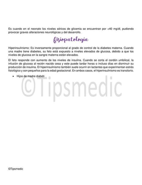 Hipoglicemia En Pediatr A Tips Medic Udocz