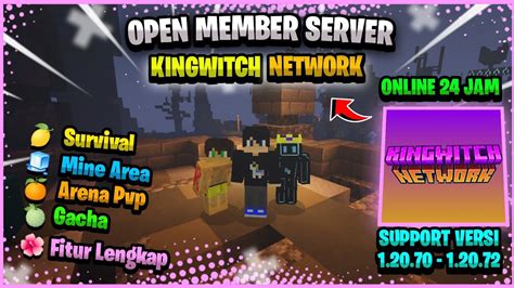 Server Minecraft Pe Versi Terus Kingwitch Network Fiturnya