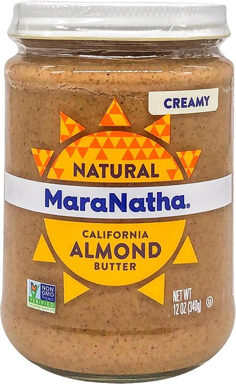 Amazon MaraNatha No Stir Almond Butter Creamy 12 Oz 340 G By