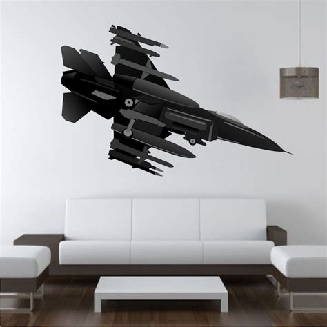 Fighter Jet Wall Decal Plane Stickers Primedecals