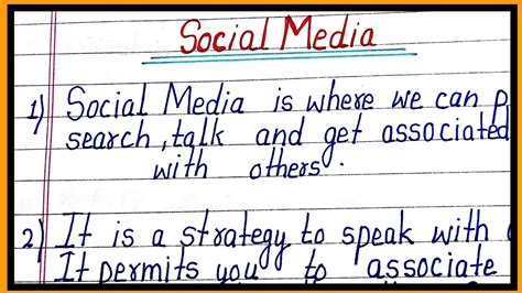 Essay On Social Media In English Social Media Par Nibandh 10 Lines On